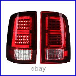 Pair LED Tail Lights For 2009-2018 Dodge Ram 1500 2500HD 3500HD Brake Lamps L+R