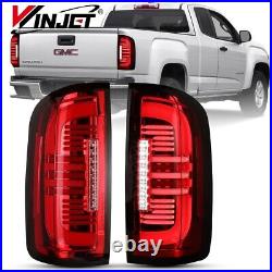 Pair LED Tail Lights For 2015-2022 Chevy Colorado Sequential Signal Brake Lamps