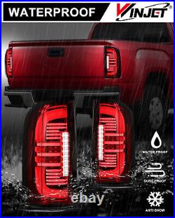 Pair LED Tail Lights For 2015-2022 Chevy Colorado Sequential Signal Brake Lamps