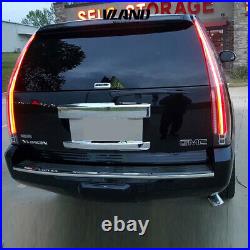 Pair LED Tail Lights For Cadillac Escalade/ESV 2007-2014 Built-in Clear Lens