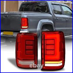 Pair LED Tail Lights For VW Amarok V6 2011-2021 LED Rear Brake Stop Lamps LH+RH