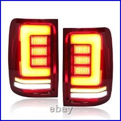 Pair LED Tail Lights For VW Amarok V6 2011-2021 LED Rear Brake Stop Lamps LH+RH