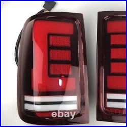 Pair LED Tail Lights For VW Amarok V6 2011-2021 LED Rear Brake Stop Lamps LH+RH
