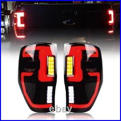 Pair LED Tail Lights Rear Lamp Assembly Signal Light For Ford Ranger 2012-2018