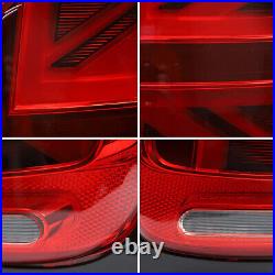 Pair LED Tail Lights Red For 2014-2019 BMW Mini Cooper F55 F56 F57 With Sequential