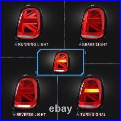 Pair LED Tail Lights Red For 2014-2019 BMW Mini Cooper F55 F56 F57 With Sequential