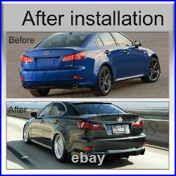 Pair LED Tail Lights Red Rear Lamps For 2006-2012 Lexus IS250 IS350