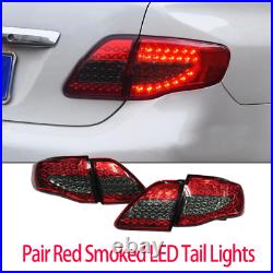 Pair LED Tail Lights Red Smoked For Toyota Corolla 2008-2010 ZRE152 Taillight