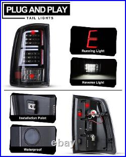 Pair LED Tail Lights Smoke Lens For 2019-2023 Ram 1500 Classic Brake Turn Lamps