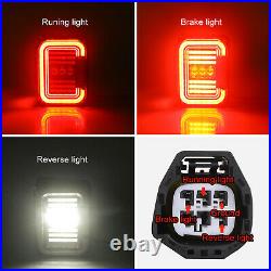 Pair LED Tail Lights Turn Signal/Brake/Reverse/Running for Jeep Wrangler JK JKU