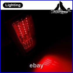 Pair LED Tail Lights for 2007-2013 Chevy Silverado 1500 2500HD Rear Brake Lamps