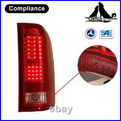 Pair LED Tail Lights for 2007-2013 Chevy Silverado 1500 2500HD Rear Brake Lamps