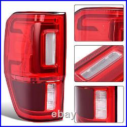 Pair LED Tail Lights withBlind Spot For Ford Ranger 2019-2023 Red Lens Brake Lamps Pair LED Tail Lights withBlind Spot For Ford Ranger 2019-2023 Red Lens Brake Lamps