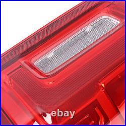 Pair LED Tail Lights withBlind Spot For Ford Ranger 2019-2023 Red Lens Brake Lamps