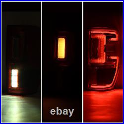 Pair LED Tail Lights withBlind Spot For Ford Ranger 2019-2023 Red Lens Brake Lamps