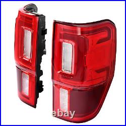 Pair LED Tail Lights withBlind Spot For Ford Ranger 2019-2023 Red Lens Brake Lamps Pair LED Tail Lights withBlind Spot For Ford Ranger 2019-2023 Red Lens Brake Lamps