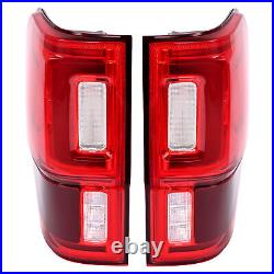 Pair LED Tail Lights withBlind Spot For Ford Ranger 2019-2023 Red Lens Brake Lamps