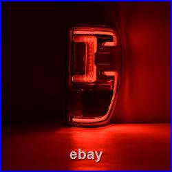 Pair LED Tail Lights withBlind Spot For Ford Ranger 2019-2023 Red Lens Brake Lamps
