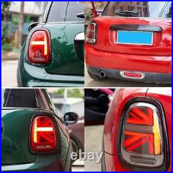 Pair LED Tail lights For Mini Cooper F55 F56 F57 2014-2019 Union Jack Rear Lamp