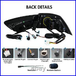 Pair RGB LED Tail Lights For Mitsubishi Lancer EVO X 2008-2021 Rear Lamp Light