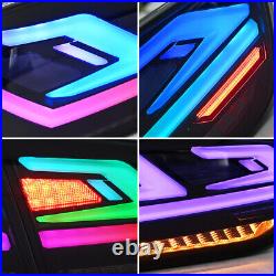 Pair RGB LED Tail Lights For Mitsubishi Lancer EVO X 2008-2021 Rear Lamp Light