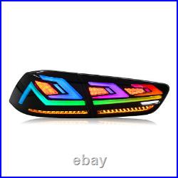 Pair RGB LED Tail Lights For Mitsubishi Lancer EVO X 2008-2021 Rear Lamp Light