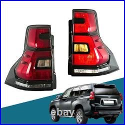 Pair Sequential Indicator LED Tail lights For 2010-16 Toyota Land Cruiser Prado