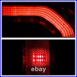 Pair Set Black OLED Tube LED Tail Lights For 2014-2018 Sierra 1500 2500HD 3500HD