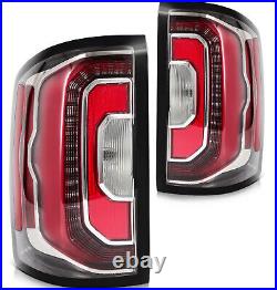 Pair/Set For 2016-2018 GMC Sierra 1500 Denali Truck Rear LED Tail Lights Assy