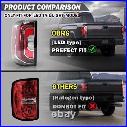 Pair/Set For 2016-2018 GMC Sierra 1500 Denali Truck Rear LED Tail Lights Assy