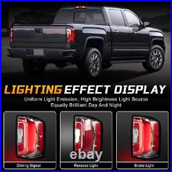 Pair/Set For 2016-2018 GMC Sierra 1500 Denali Truck Rear LED Tail Lights Assy