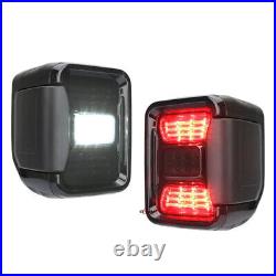 Pair Smoke Led Tail Lights Replace Halogen For Jeep Gladiator JT 2020 2021 2022