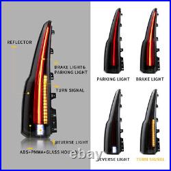 Pair Smoked LED Tail Lights Fit GMC Yukon 2015-2020 Cadillac Escalade Rear Lamp