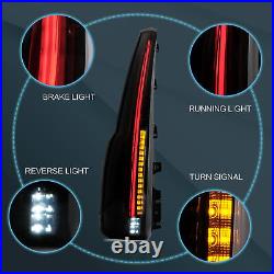 Pair Smoked LED Tail Lights Fit GMC Yukon 2015-2020 Cadillac Escalade Rear Lamp