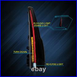 Pair Smoked LED Tail Lights Fit GMC Yukon 2015-2020 Cadillac Escalade Rear Lamp