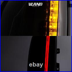 Pair Smoked LED Tail Lights Fit GMC Yukon 2015-2020 Cadillac Escalade Rear Lamp