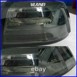 Pair Smoked LED Tail Lights For Mitsubishi Lancer 2008-2017 Sequential Rear Lamp