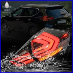 Pair Smoked LED Tail Lights For Nissan Rogue 2014-2019 LED Rear Lamps Assembly Pair Smoked LED Tail Lights For Nissan Rogue 2014-2019 LED Rear Lamps Assembly