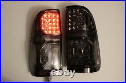 Pair Smoked Led Tail Light/lamp For Toyota Hilux Vigo Sr Sr5 Kun26r 2004-2015