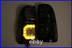 Pair Smoked Led Tail Light/lamp For Toyota Hilux Vigo Sr Sr5 Kun26r 2004-2015