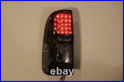 Pair Smoked Led Tail Light/lamp For Toyota Hilux Vigo Sr Sr5 Kun26r 2004-2015