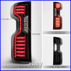 Pair Smoked Tinted Full LED Tail Lights For 2019-2021 Chevy Silverado New Body