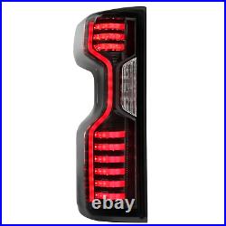 Pair Smoked Tinted Full LED Tail Lights For 2019-2021 Chevy Silverado New Body