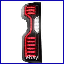 Pair Smoked Tinted Full LED Tail Lights For 2019-2021 Chevy Silverado New Body