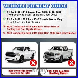 Pair Tail Lights For 2009-2018 Dodge Ram 1500/2500/3500 LED Rear Brake Lamps L+R