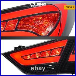 Pair VLAND LED Tail Lights For HYUNDAI SONATA 2011-2014 With Smoked/Tinted Lens