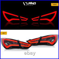 Pair VLAND LED Tail Lights For HYUNDAI SONATA 2011-2014 With Smoked/Tinted Lens