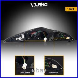 Pair VLAND LED Tail Lights For HYUNDAI SONATA 2011-2014 With Smoked/Tinted Lens