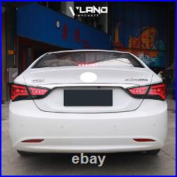 Pair VLAND LED Tail Lights For HYUNDAI SONATA 2011-2014 With Smoked/Tinted Lens