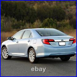 Pair VLAND LED Tail Lights Smoked For Toyota Camry 2012-2014 Rear Lamps Assembly